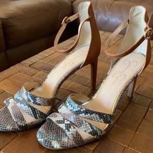 Jessica Simpson Snakeskin Faux Heels